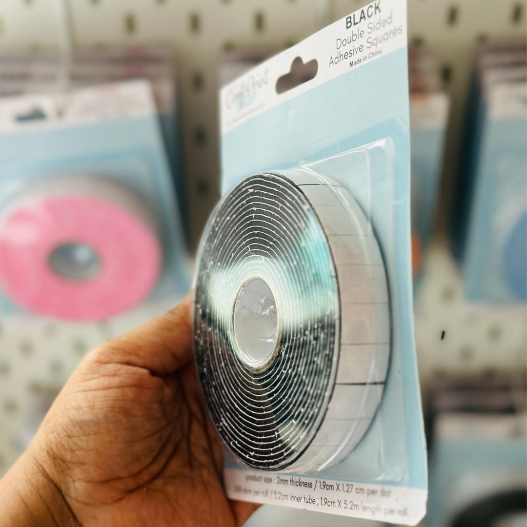 Black Adhesive Squares