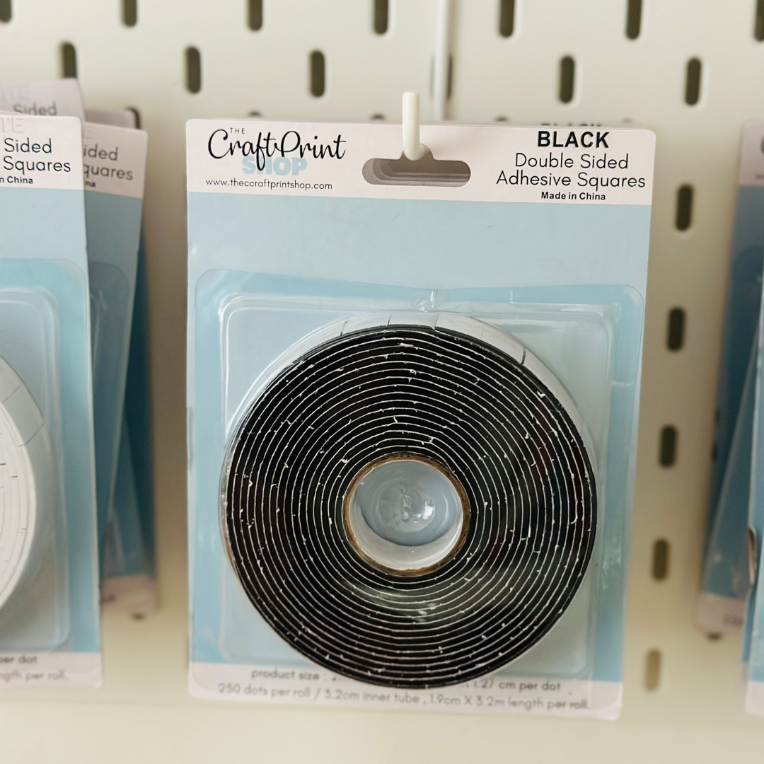 Black Adhesive Squares