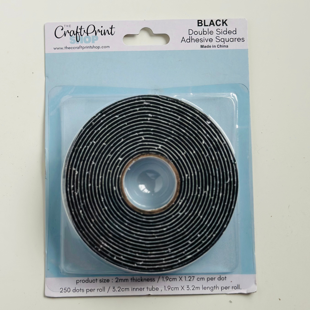 Black Adhesive Squares