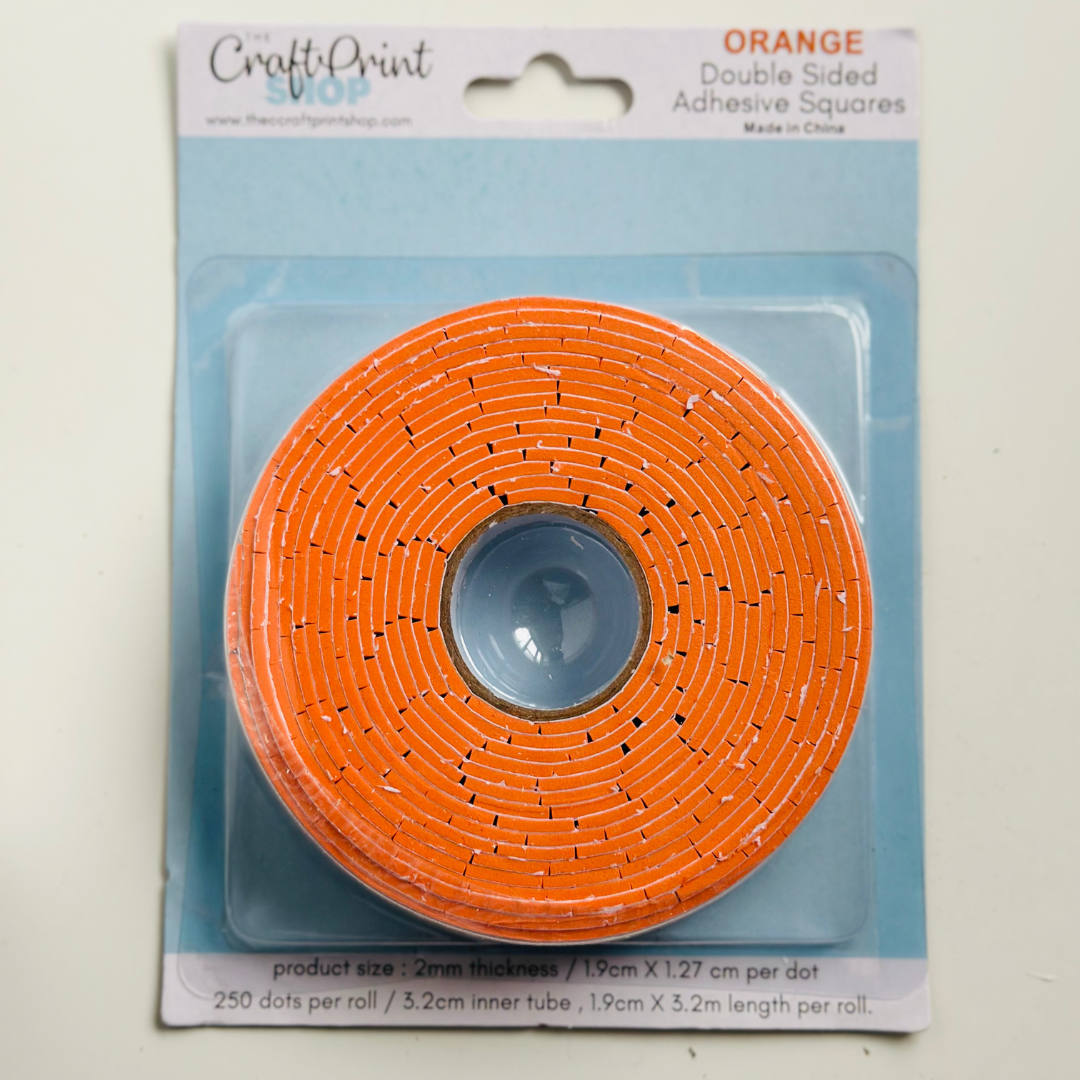 Orange Adhesive Squares