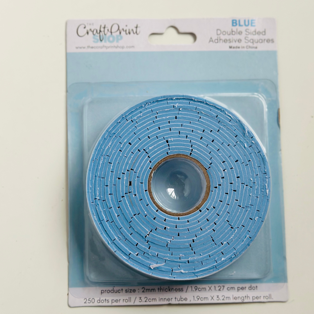 Blue Adhesive Squares