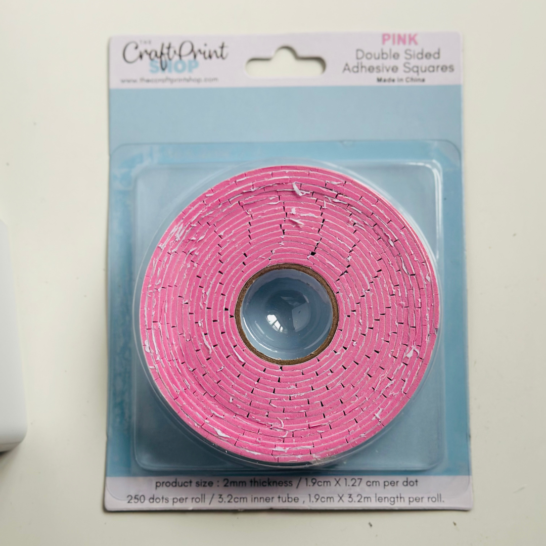 Pink Adhesive Squares