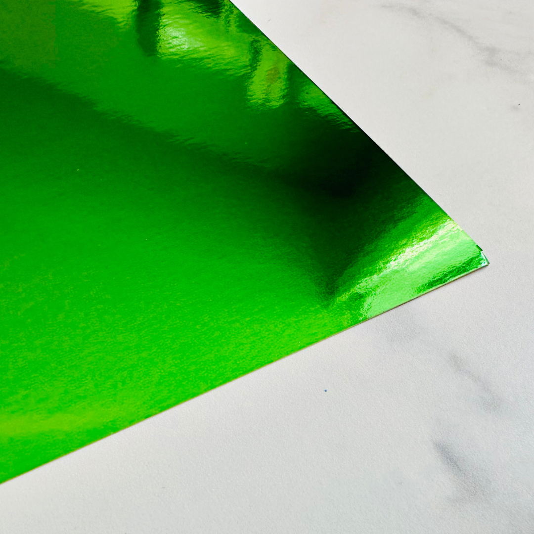 Green Metallic Card Stock - 10 Pack 12/12