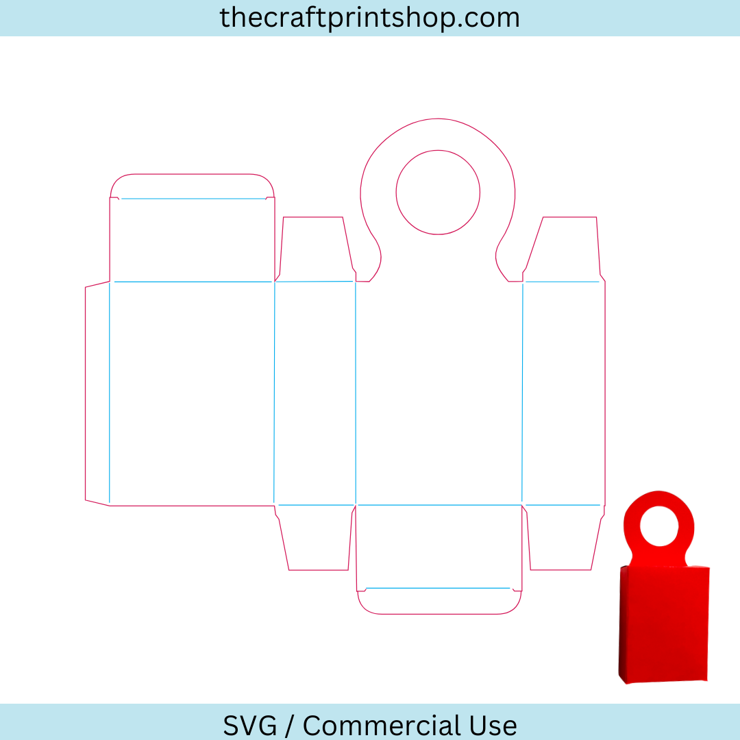 Rectangle wine bottle hanging box tag