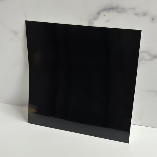Black Metallic Card Stock - SINGLE SHEET