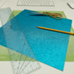 Teal Glitter Card Stock - SINGLE SHEET