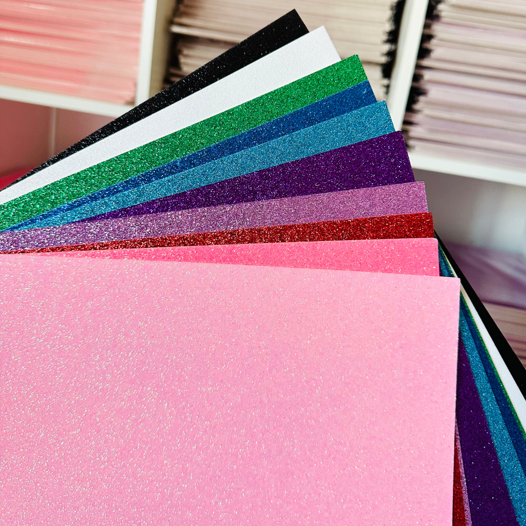 Multi Color Pack Glitter Card Stock - 10 sheets