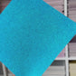 Teal Glitter Card Stock - SINGLE SHEET