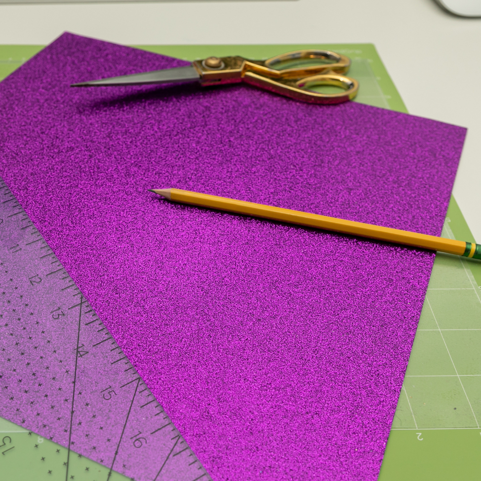 Purple Glitter Card Stock SINGLE SHEET The Craftprint Shop